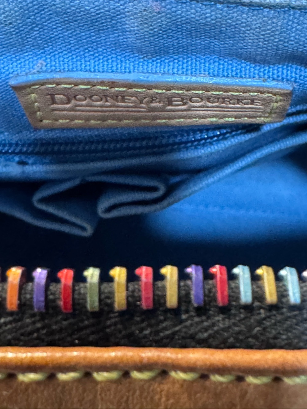 Dooney & Bourke Multicolor DB Monogram Bowler Shoulder Bag Heart Charm - Picture 12 of 15